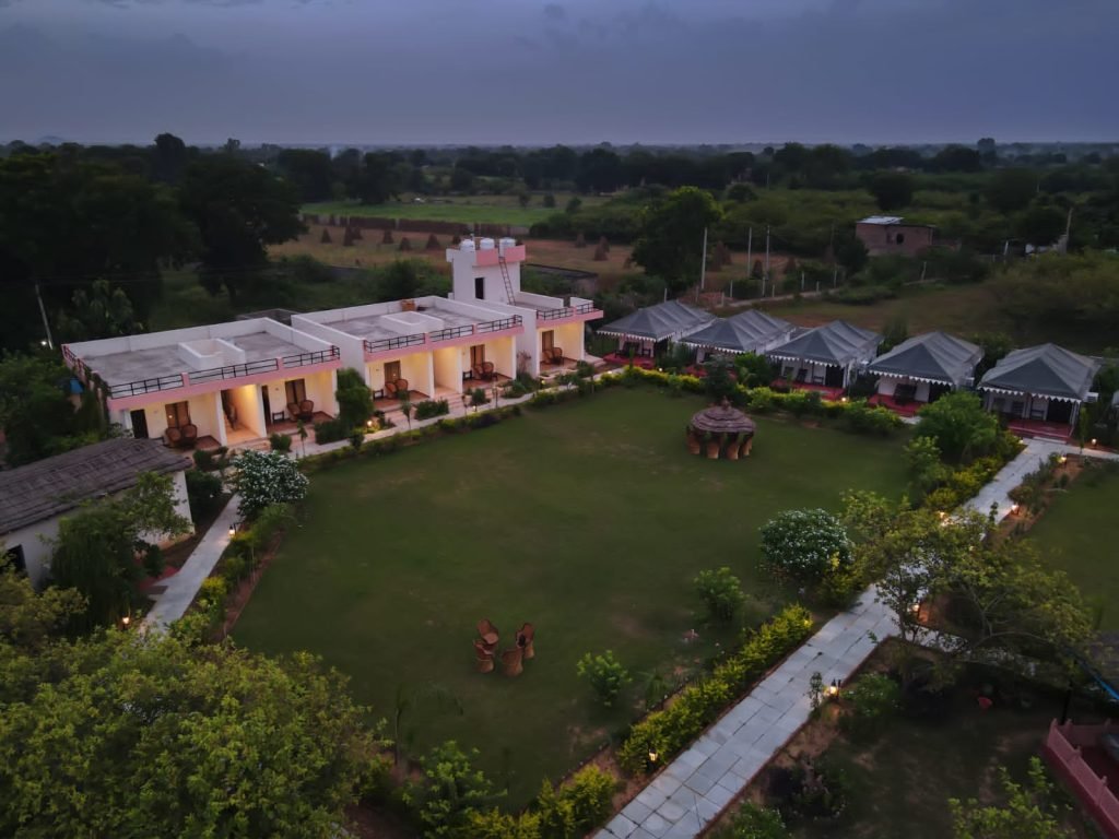 Image showing a Arial Veiw of Ranthambore Nature Camp